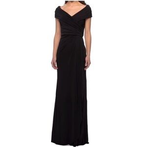 La Femme Black Jersey Gown
Size 18 Nwot $389